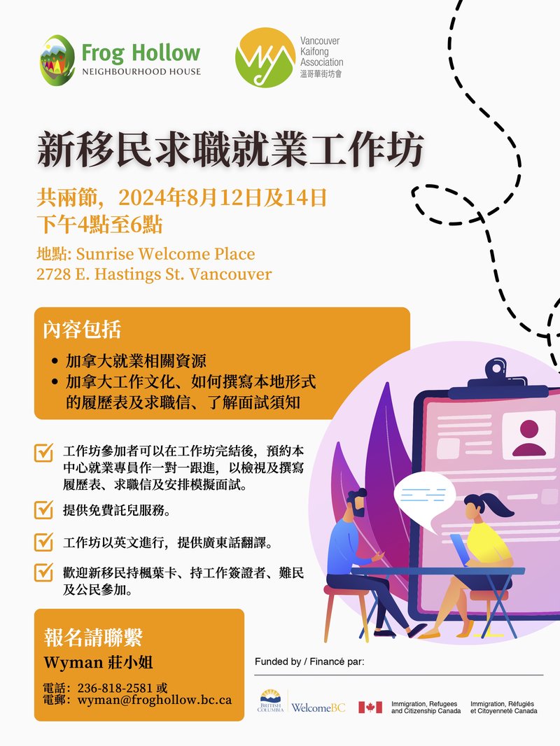 新移民求職就業工作坊